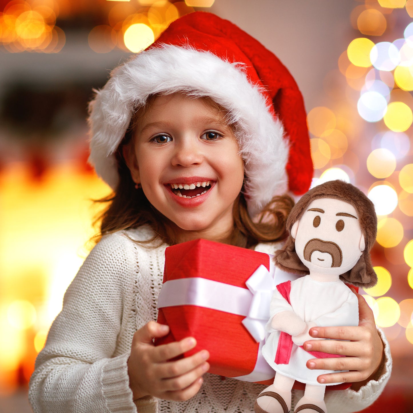 Microwavable & Coolable Jesus Plush Doll, Microwave Heating Pads Stuffed Animal for Cramps & Pain, Jesus Plushie Lavender Heated Stuffed Animals, Jesus Plushies Christian Gifts for Kid