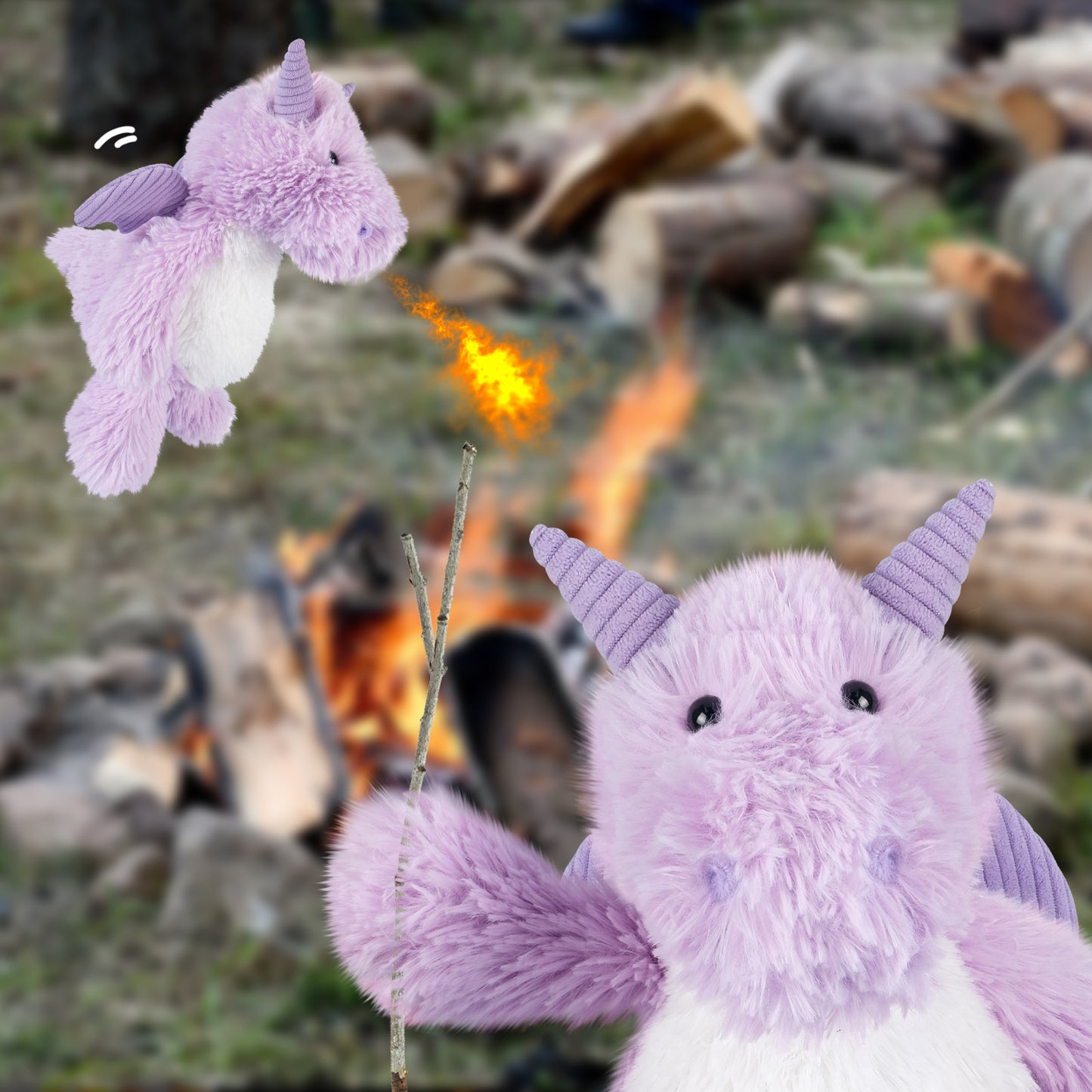 Suzzipals Heatable & Coolable Dragon Stuffed Animals, Heated Stuffed Animals Microwave Heating Pad