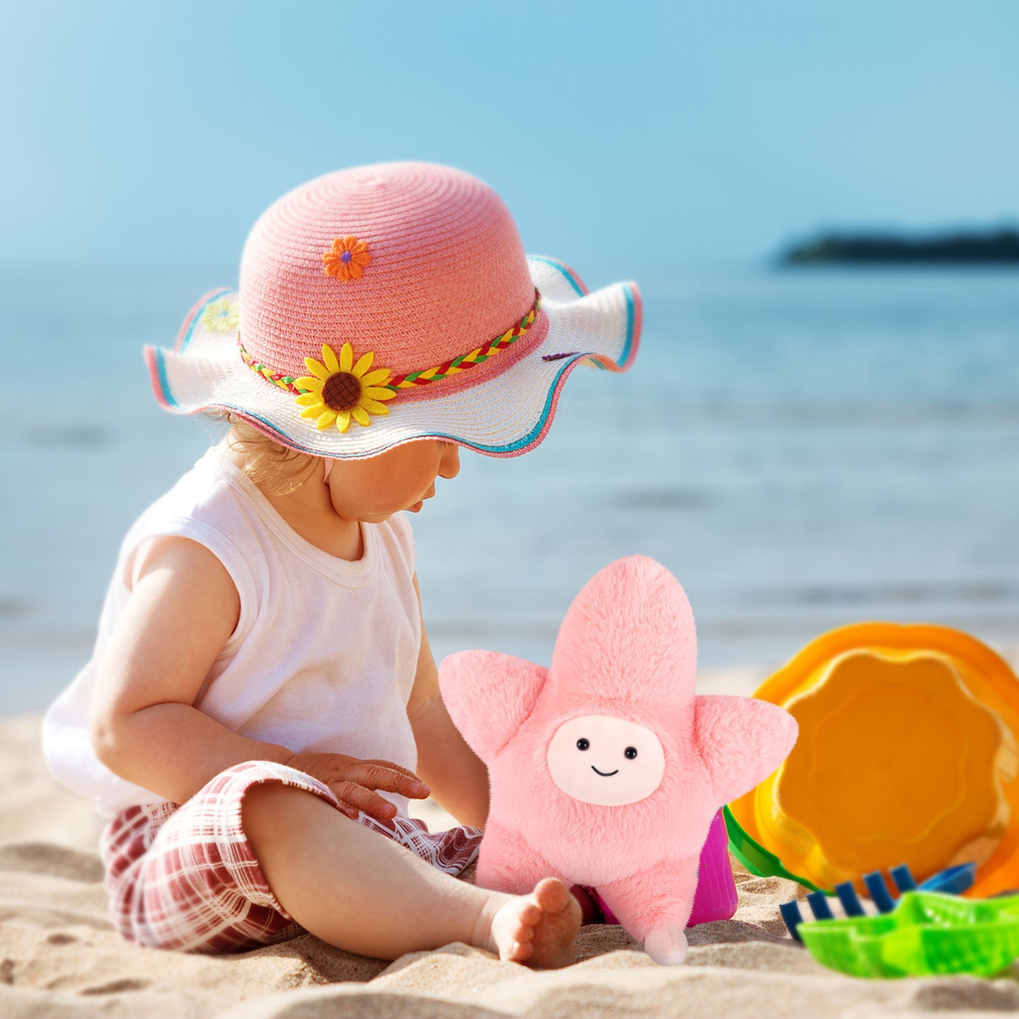 Heatable & Coolable Starfish Stuffed Animals, Microwave Heating Pad Animal for Cramps & Pain