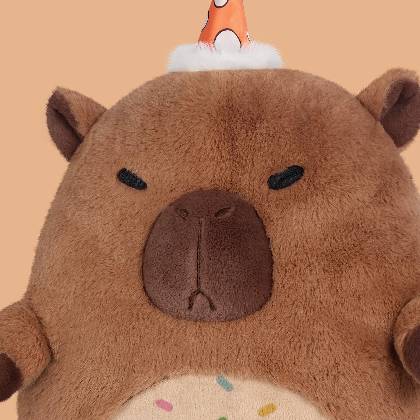 17" Happy Birthday Capybara Plush Pillows, Squish Capybara Stuffed Animals