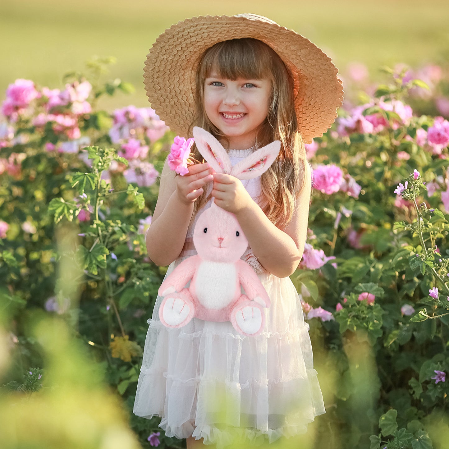 Suzzipals Heatable & Coolable Bunny Stuffed Animal, Microwavable Stuffed Animal Heating Pad for Period Cramps