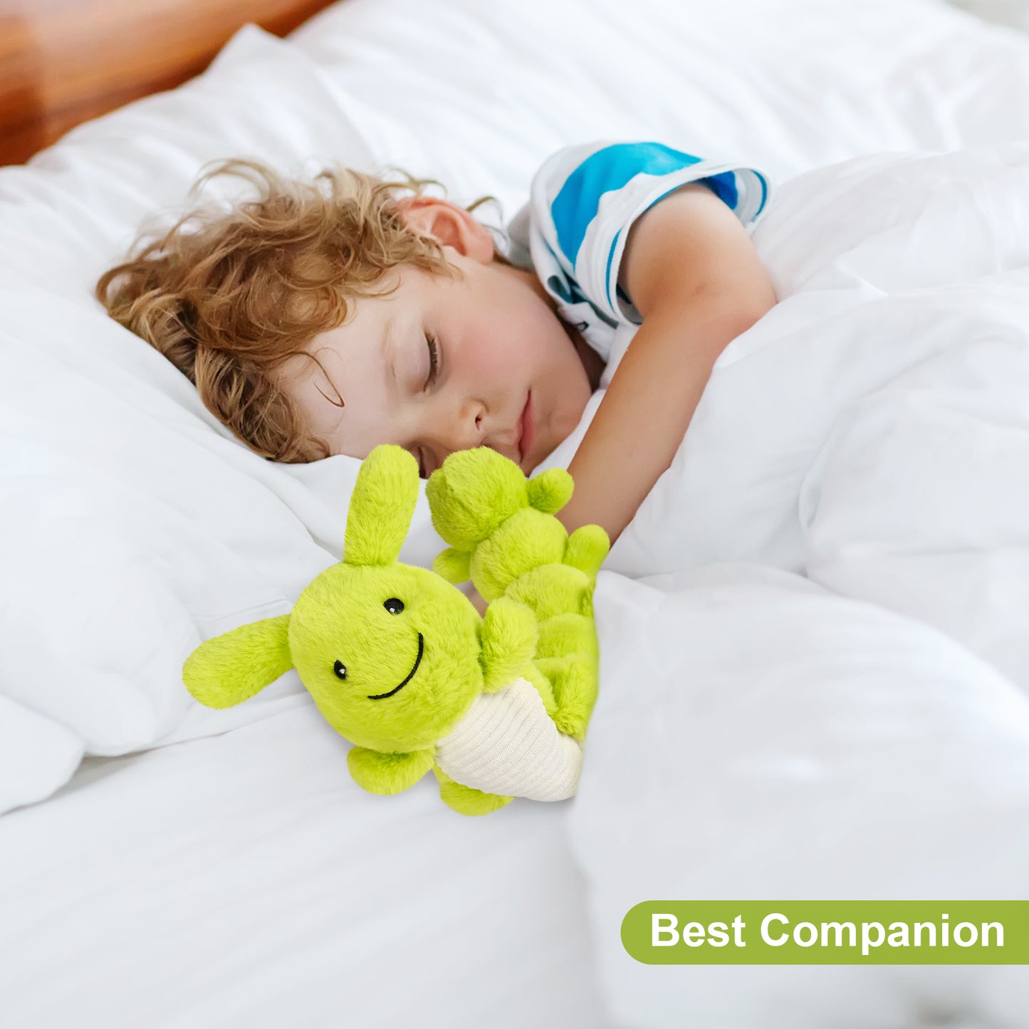 Suzzipals Heatable & Coolable Caterpillar Stuffed Animal, Microwavable Stuffed Animal Heating Pad for Period Cramps & Pain Relief