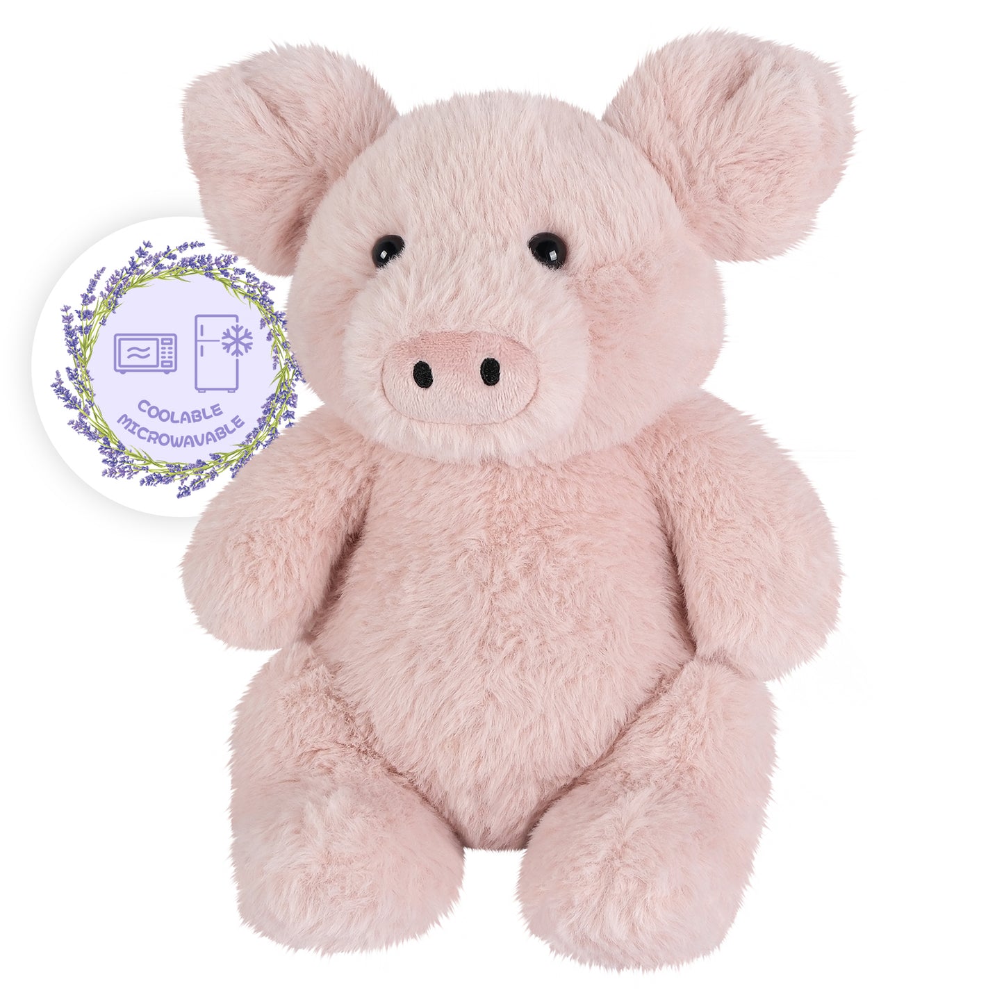Suzzipals Heatable & Coolable Pig Stuffed Animals, Microwavable Stuffed Animal Heating Pad for Period Cramps