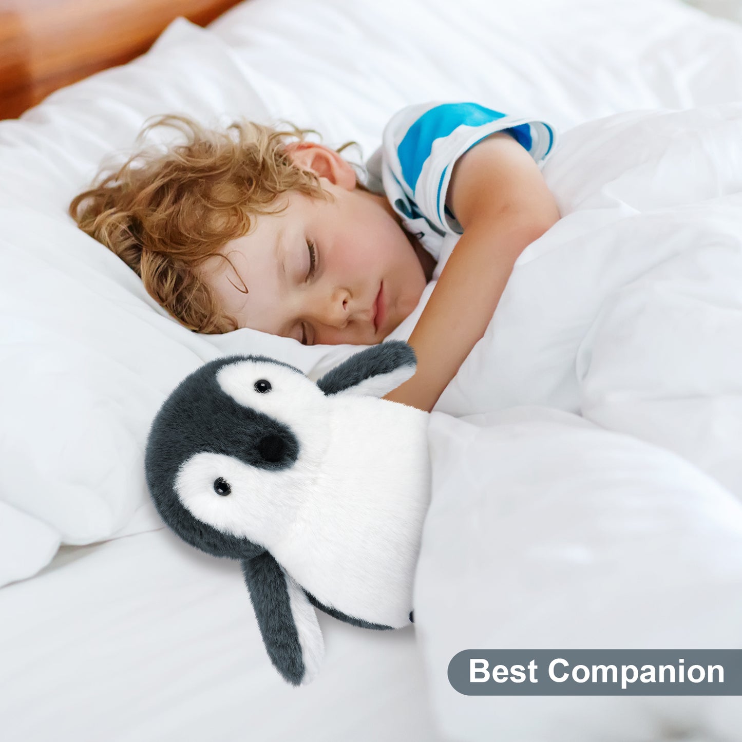 Suzzipals Heatable & Coolable Stuffed Penguin Plush, Penguin Stuffed Animal Microwavable Heating Pad for Period Cramps & Pain Relief