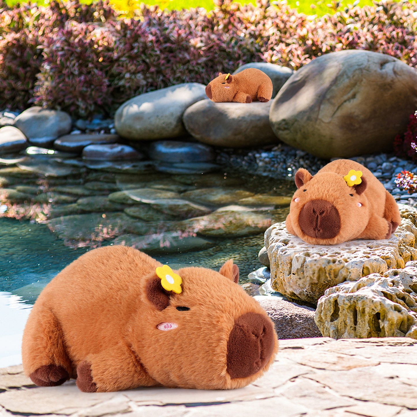 Heatable & Coolable Plushie, Microwave Heating Pad for Period Cramps, Cute Capybara Gifts for Girls & Boys