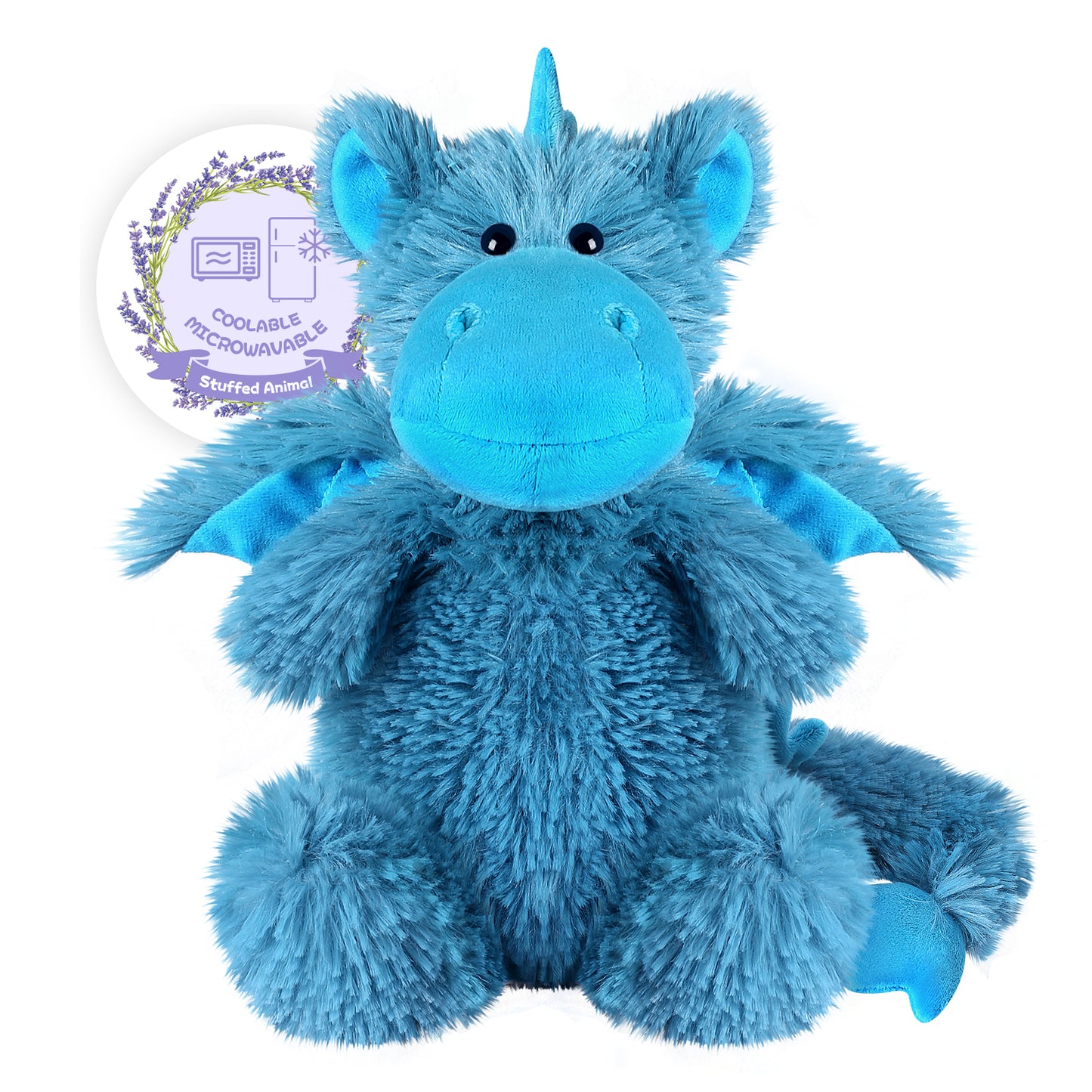 SuzziPals Coolable & Warmable Dragon Stuffed Animals, Microwavable Stuffed Animals Heating Pad for Period Cramps & Pain Relief