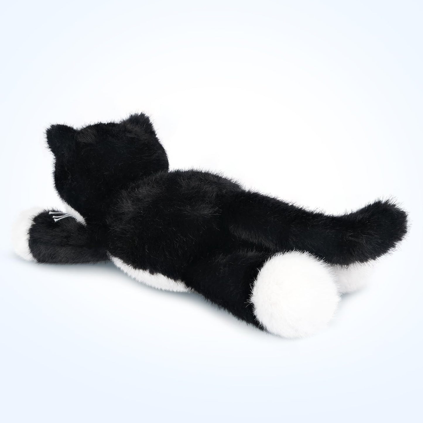 SuzziPals Heatable & Coolable Black and White Cat Stuffed Animal, Microwave Heating Pad Animal for Discomfort, Cat Plush for Companion, Plush Cats Lavender Stuffed Animal, Stuffed Cats Toys Gift