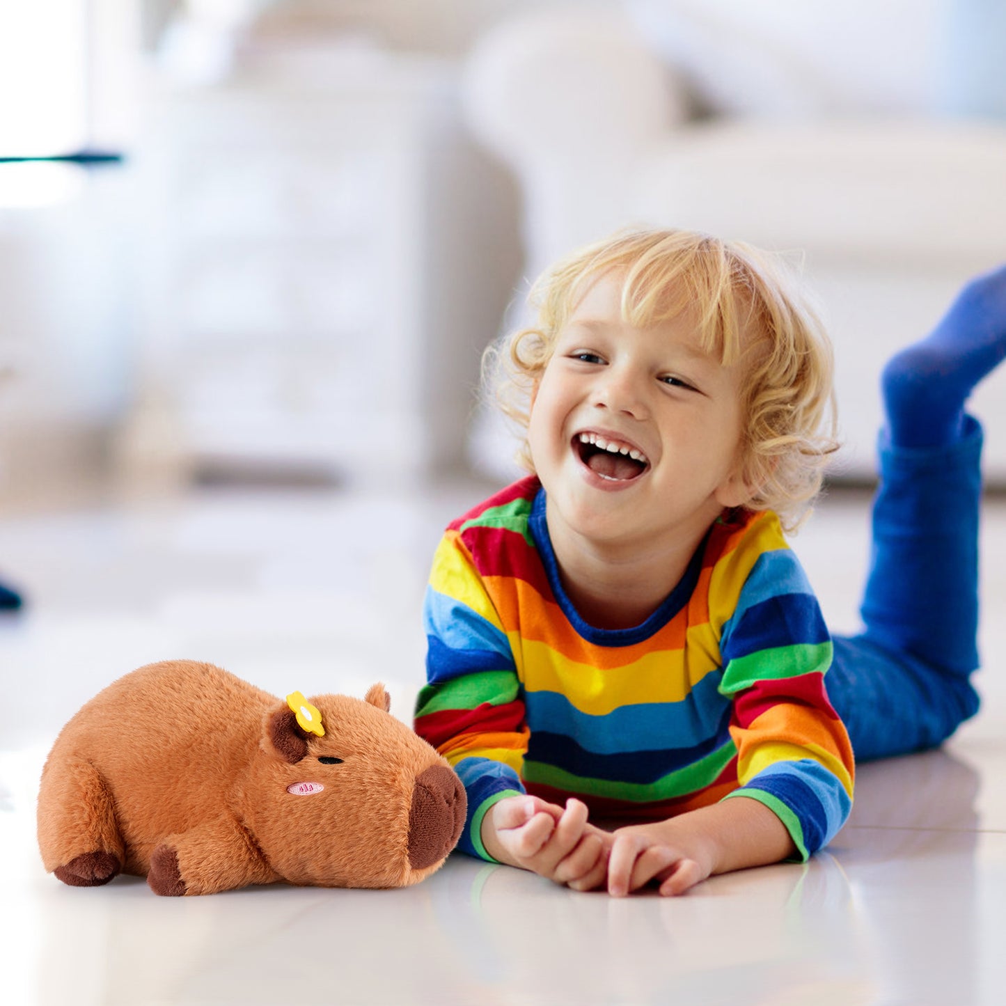 Heatable & Coolable Plushie, Microwave Heating Pad for Period Cramps, Cute Capybara Gifts for Girls & Boys
