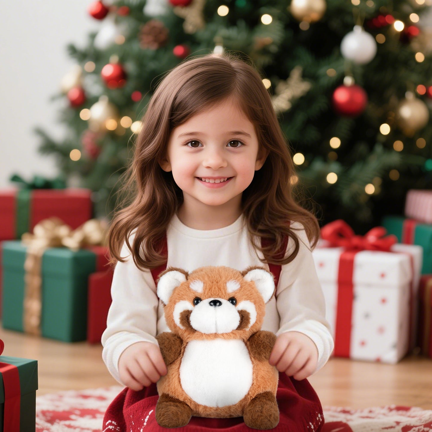 SuzziPals Heatable & Coolable Red Panda Stuffed Animal, Heating Pad Microwavable for Soothing & Relaxation, Lavender Scented Red Panda Plush Toy for Stress Relief, Red Pandas Gifts for Kids & Adults