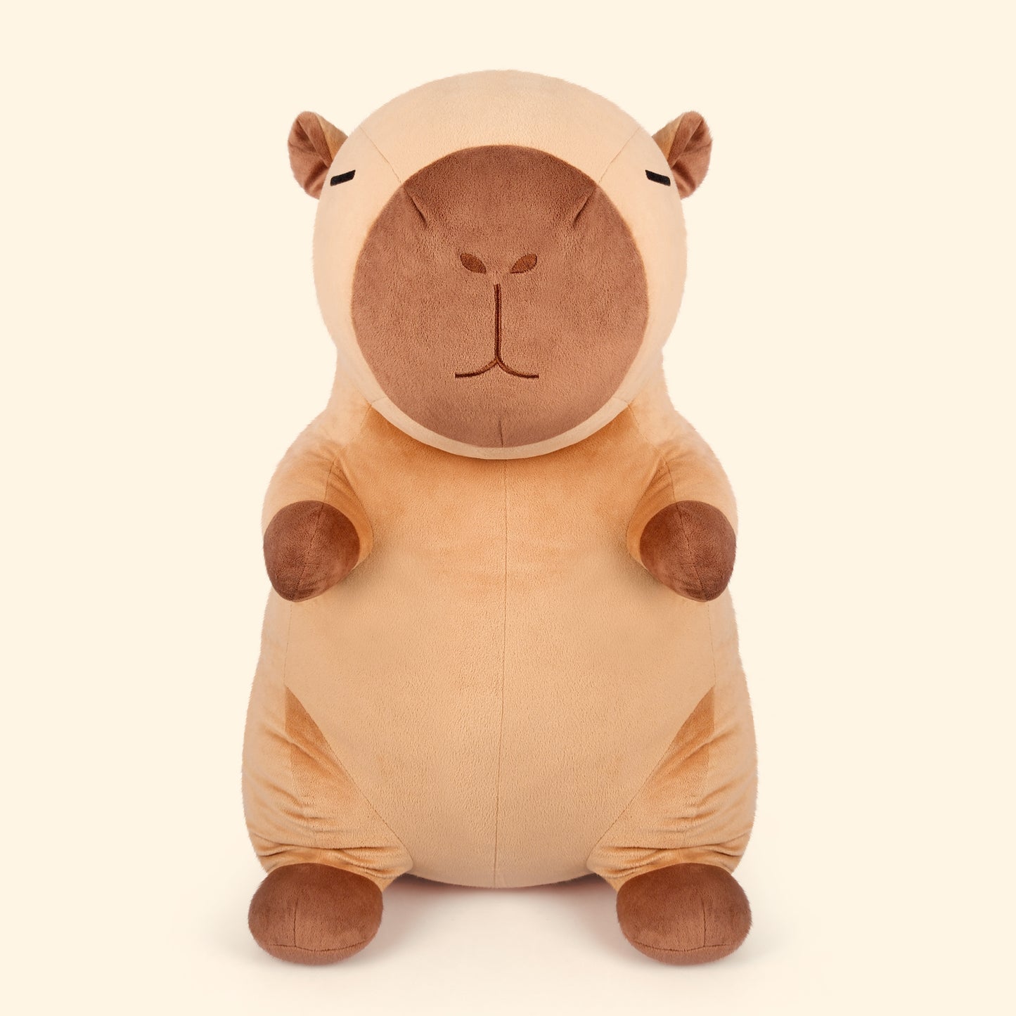 SuzziPals Giant Capybara Plush 30", Jumbo Soft Capybara Stuffed Animal, Giant Plush Toys Hugging Pillow for Stress Relief & Sleep Aid, Huge Cuddly Capibara Plushie Gift for Kids Adults