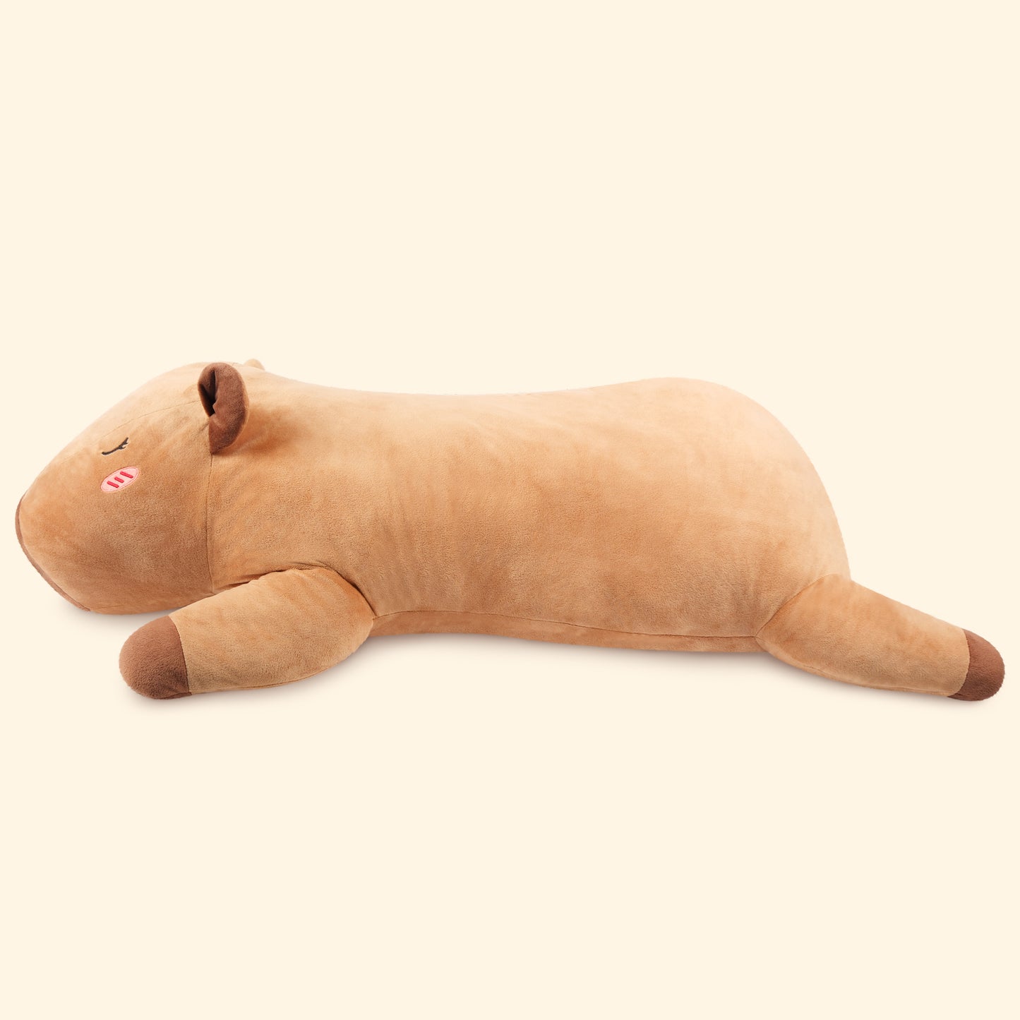 SuzziPals 43 inch Giant Capybara Plush, Lifelike Giant Stuffed Animal for Stress Relief & Companion, Extra Soft Plush Big Plushies Hugging Pillow, Jumbo Capybara Gifts for Kids Adults