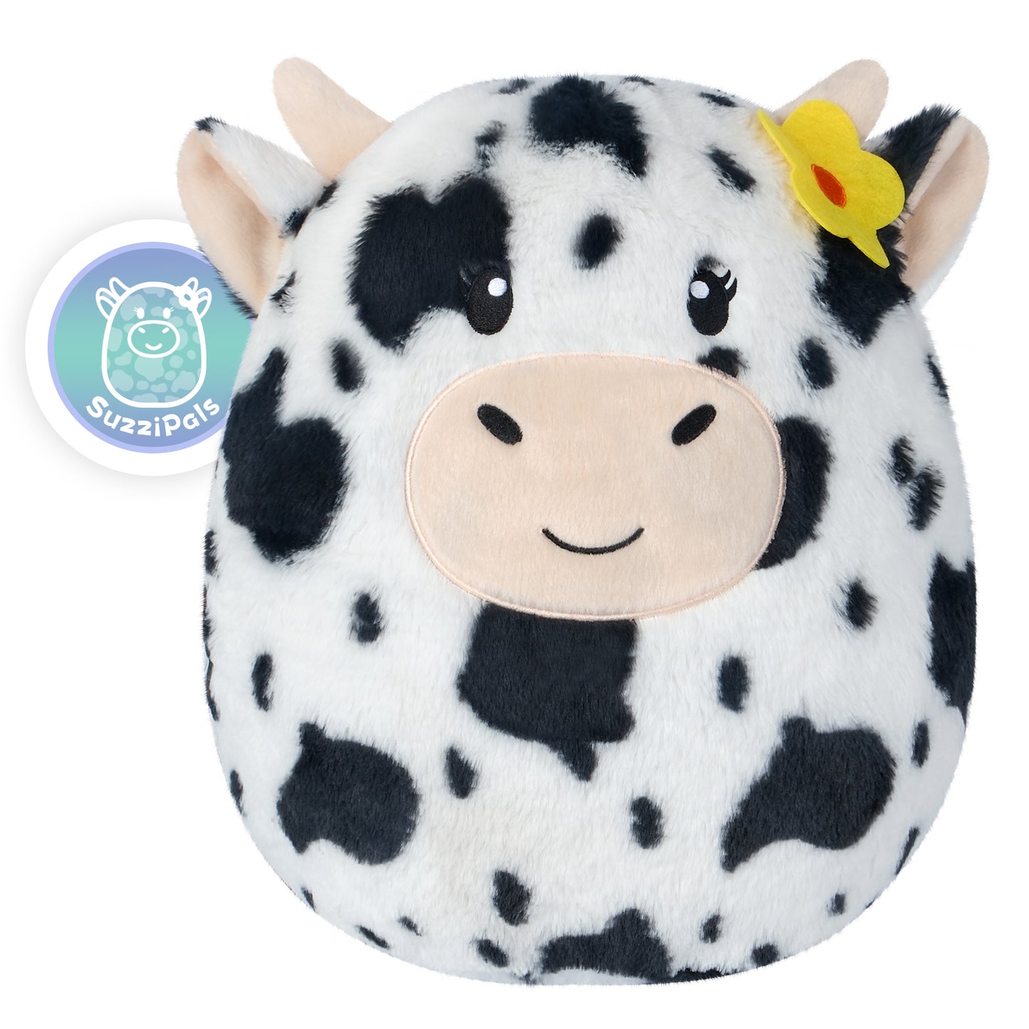 13" Stuffed Cow Plush Pillows, Cow Stuffed Animals Cow Plushies for Squish & Cuddle