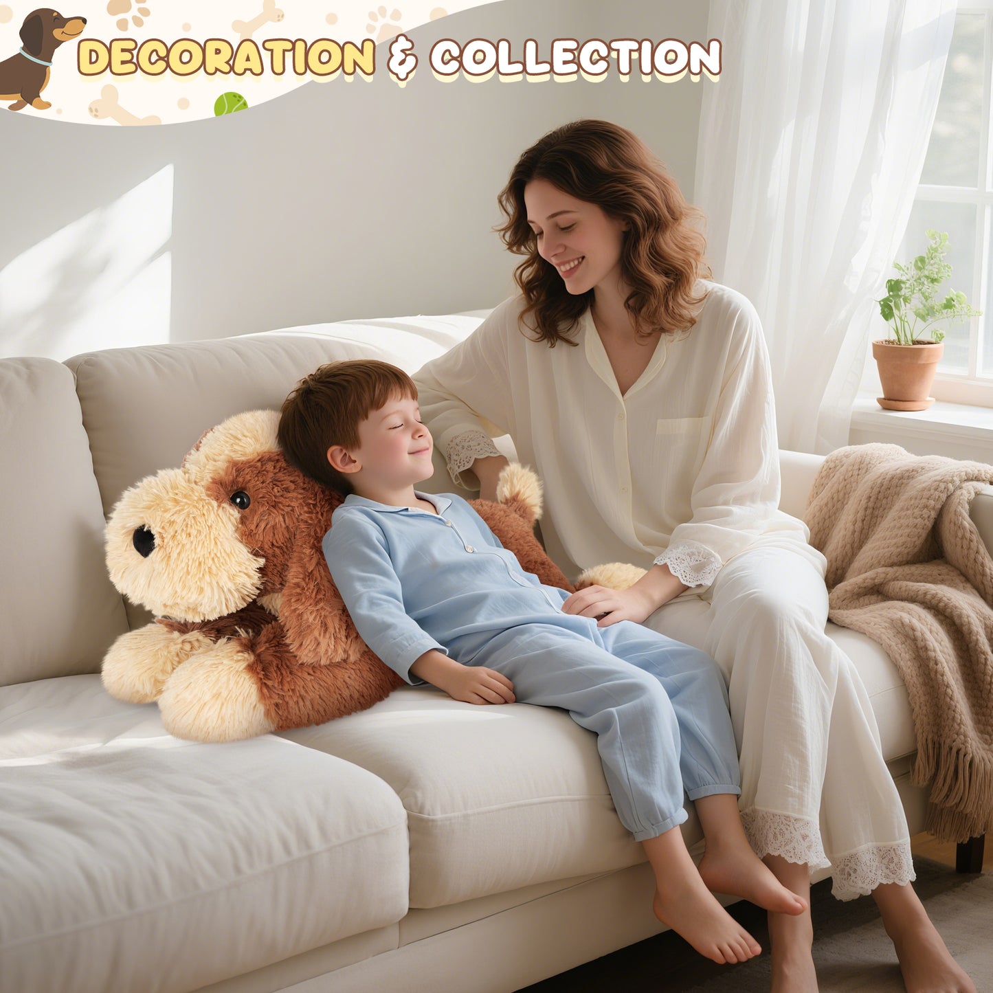 SuzziPals Big Dog Stuffed Animal 30", Jumbo Soft Giant Stuffed Animal Puppy, Giant Plush Toys for Stress Relief & Sleep Aid, Huge Cuddly Golden Retriever Cute Plushies Dog Gifts for Kids Adults