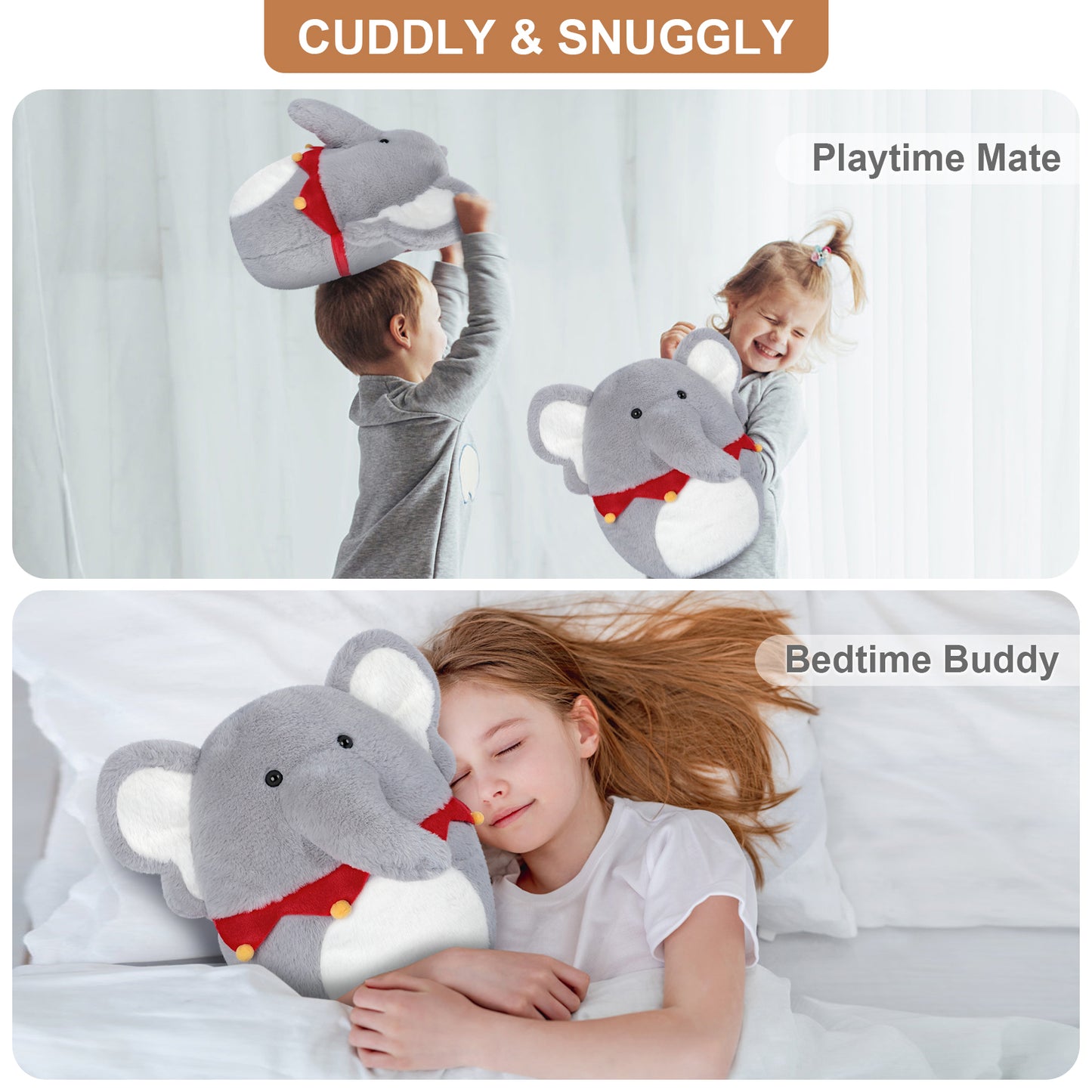 Elephant Plush Pillow