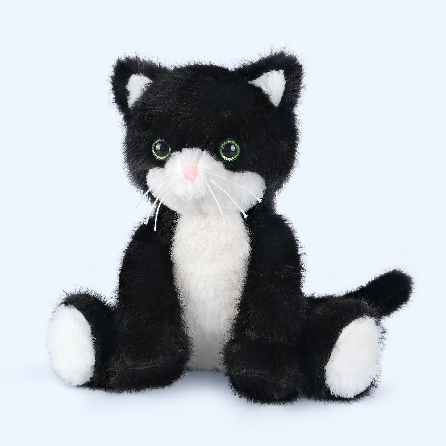 Heatable & Coolable Black and White Cat Stuffed Animal, Cat Heating Pad Microwavable for Soothing & Relaxation, Lavender Scented Tuxedo Cat Plush Toy for Stress Relief, Cat Toys for Kids