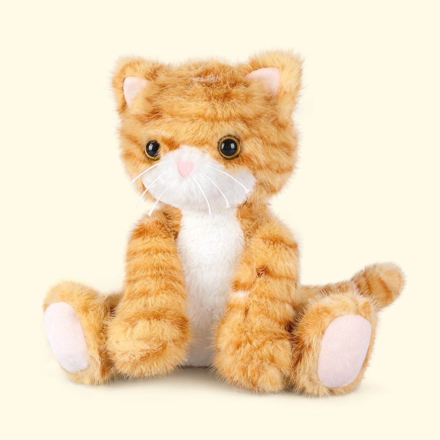 Heatable & Coolable Orange Cat Stuffed Animal, Cat Heating Pad Microwavable for Soothing & Relaxation, Lavender Scented Tuxedo Cat Plush Toy for Stress Relief, Cat Toys for Kids