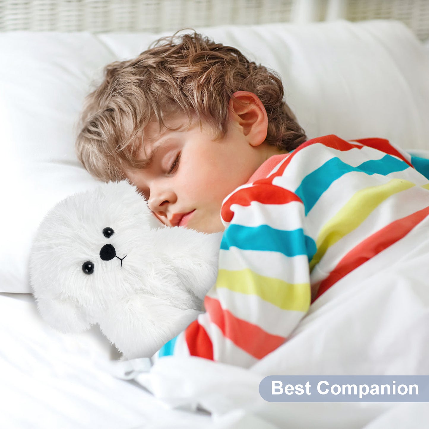 Heatable & Coolable Dog Stuffed Animals, Microwave Heating Pad Stuffed Animal for Cramps & Pain