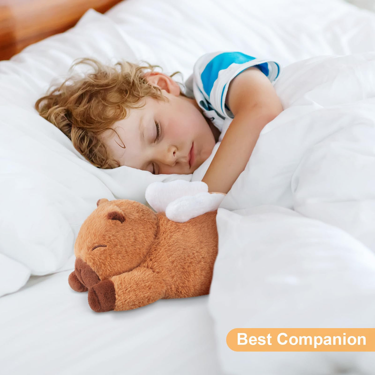 SuzziPals Heatable & Coolable Angle Capybara Plush, Microwave Heating Pad Stuffed Animals for Soothing & Relaxation