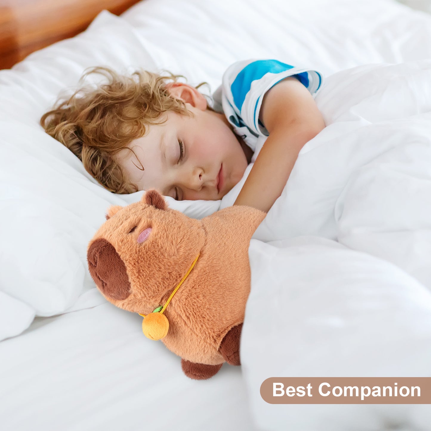 Heatable & Coolable Orange Capybara Stuffed Animal, Microwave Heating Pad Plushies for Soothing & Relaxation, Stuffed Capibara Plush Toys for Stress Relief, Capybara Gifts for Girls & Boy