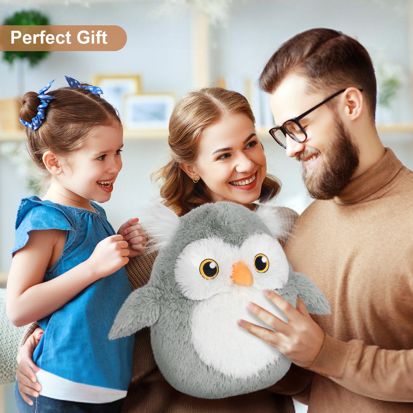 13 inch Owl Plush Pillows, Cute Stuffed Animals Plush Toys