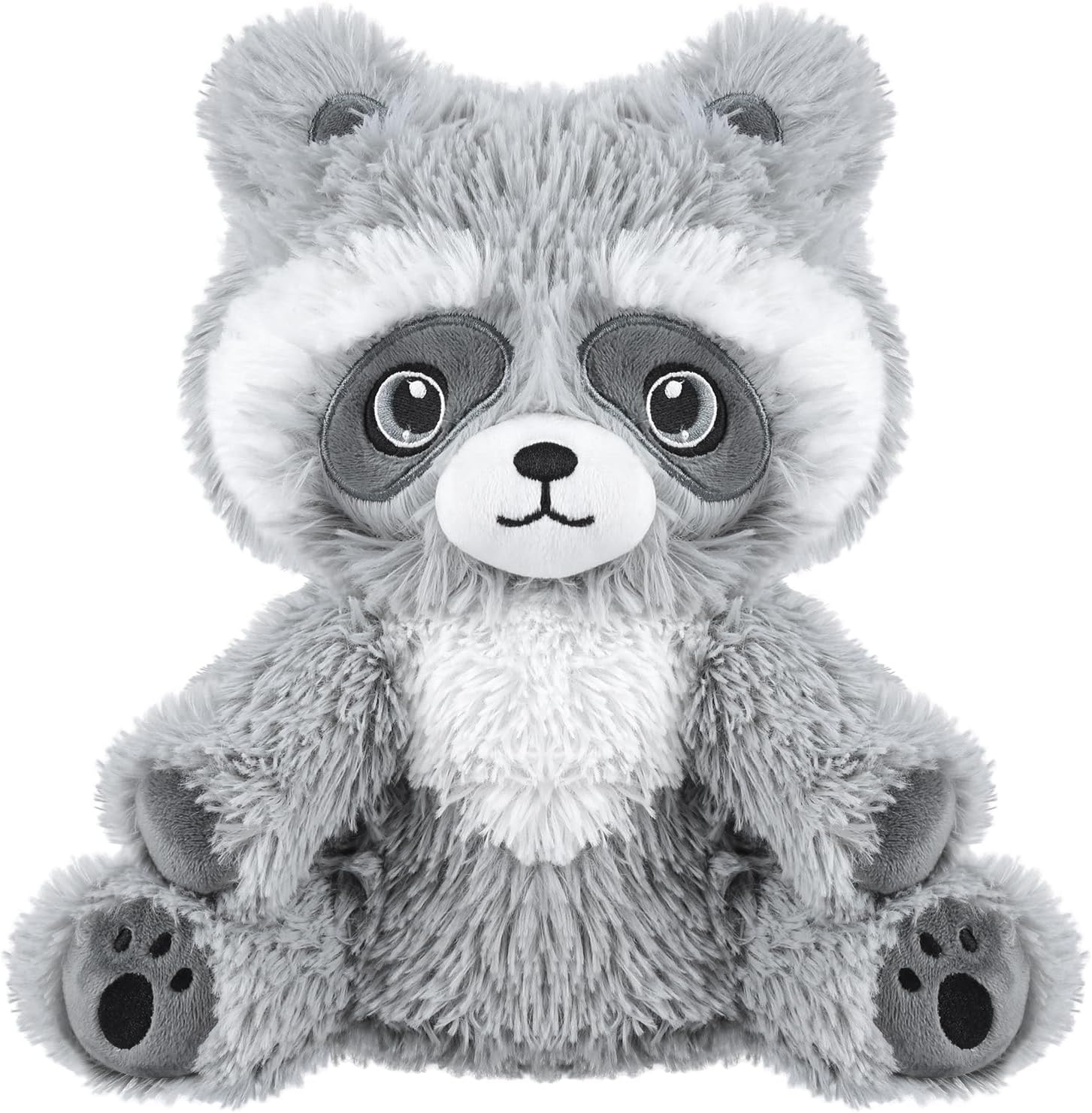 SuzziPals Raccoon Stuffed Animal, Microwavable Stuffed Animals Raccoon Plush, Heated Stuffed Animals with Lavender Scented, Heating Pads for Cramps, Anxiety & Stress Relief, Raccoon Gifts