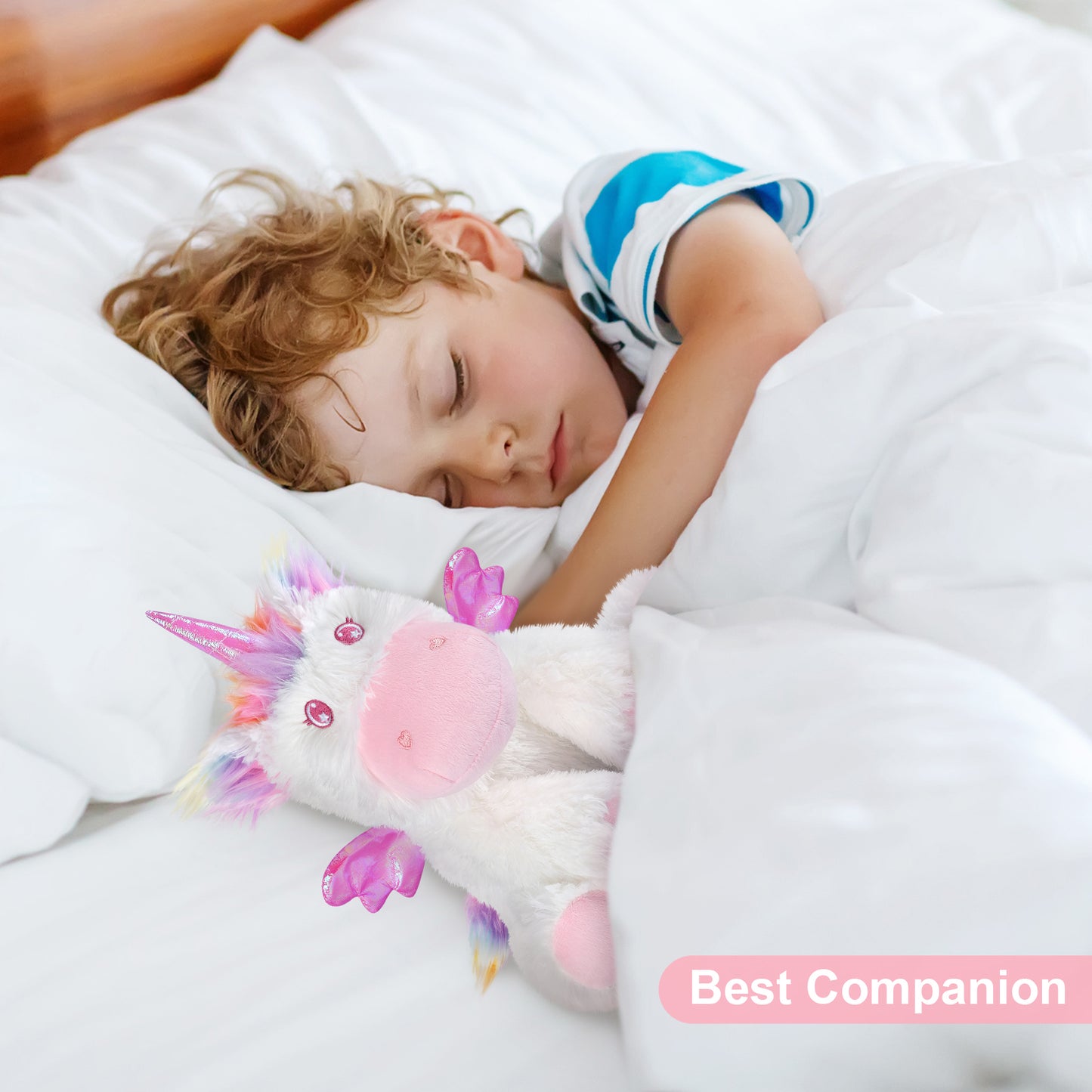 Rainbow Unicorn Plush, Warmable & Coolable Stuffed Animal, Lavender Scented Heating Pad for Relaxation, Cute Unicorn Gifts for Kids & Adults
