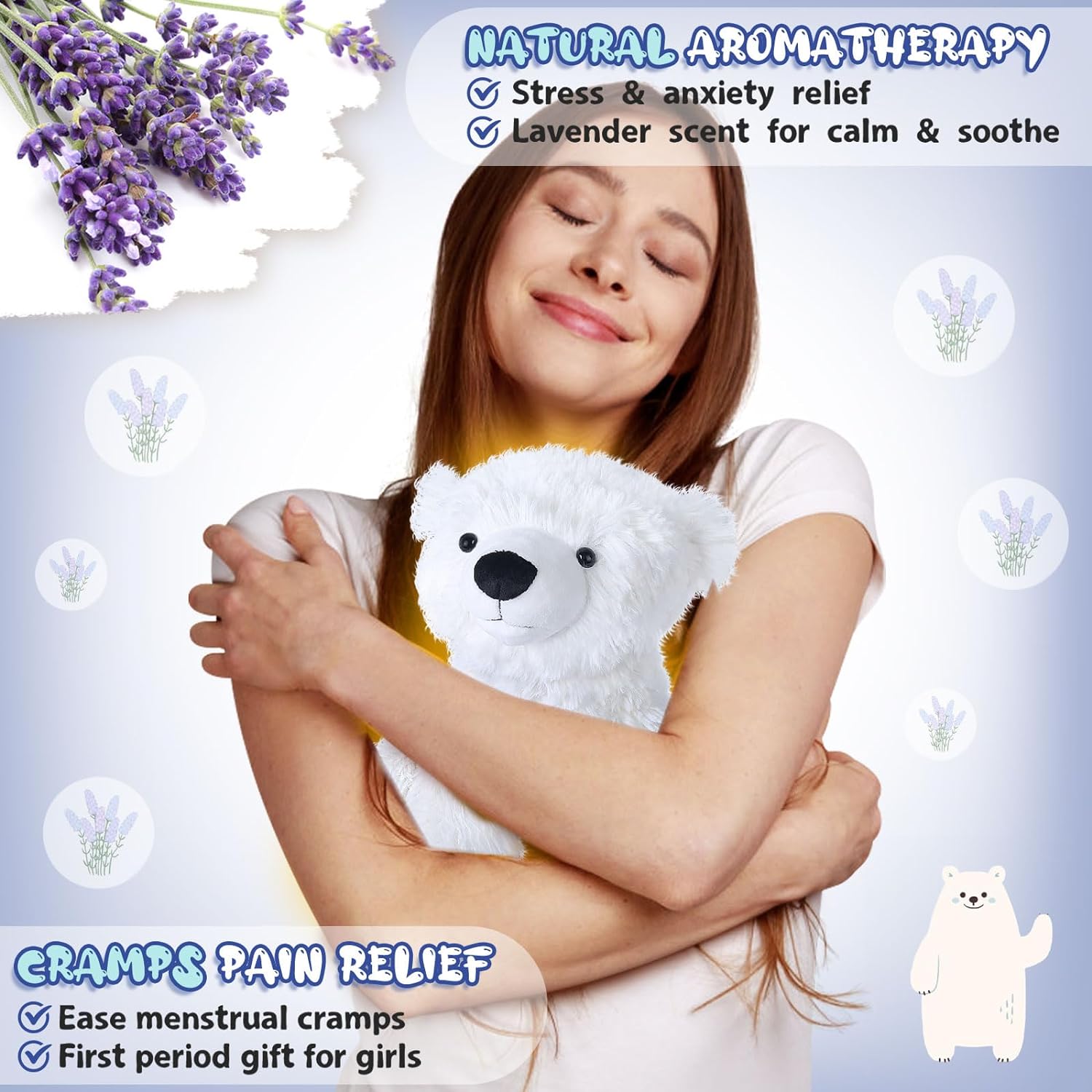 Lavender deals microwave teddy