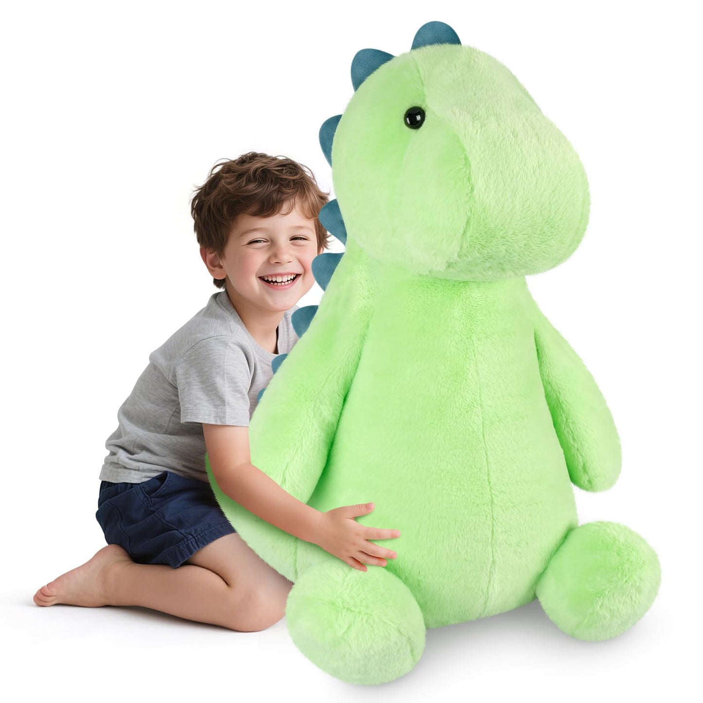 SuzziPals Giant T rex Plush Toys 30", Jumbo Soft Dinosaur Stuffed Animals, Giant Stuffed Animal Dinosaur Toys for Stress Relief & Sleep Aid, Huge Cuddly T rex Plushies Gift for Kids Adults