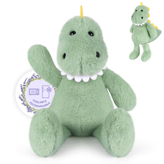 SuzziPals Heatable & Coolable T rex Plush, Microwavable Stuffed Animals Heating Pad for Period DIscomfort, Lavender Scented Dinosaur Stuffed Animal for Warm & Comfort, Plush Toys Gift for Kids