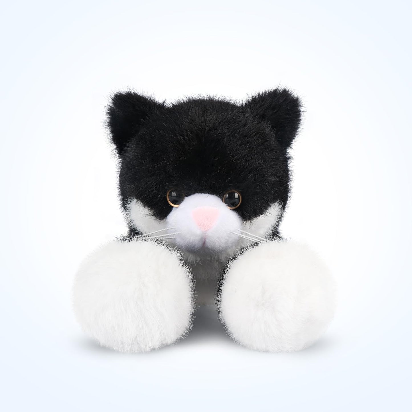 SuzziPals Heatable & Coolable Black and White Cat Stuffed Animal, Microwave Heating Pad Animal for Discomfort, Cat Plush for Companion, Plush Cats Lavender Stuffed Animal, Stuffed Cats Toys Gift