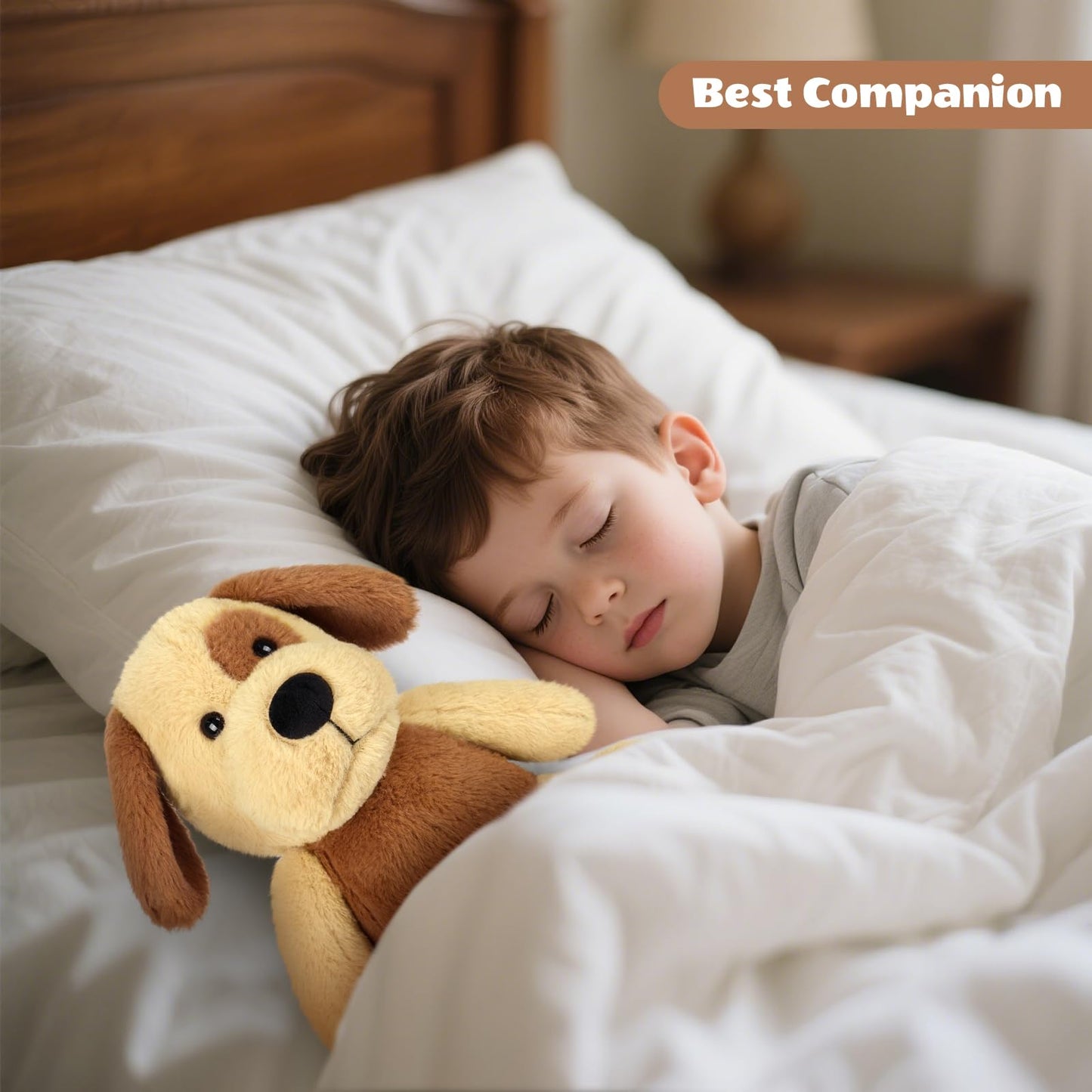 SuzziPals Heatable & Coolable Beagle Dog Stuffed Animals, Heating Pad Microwavable for Soothing & Relaxation, Lavender Scented Stuffed Beagle Plush for Stress Relief, Dog Plushie Gifts for Kids Women