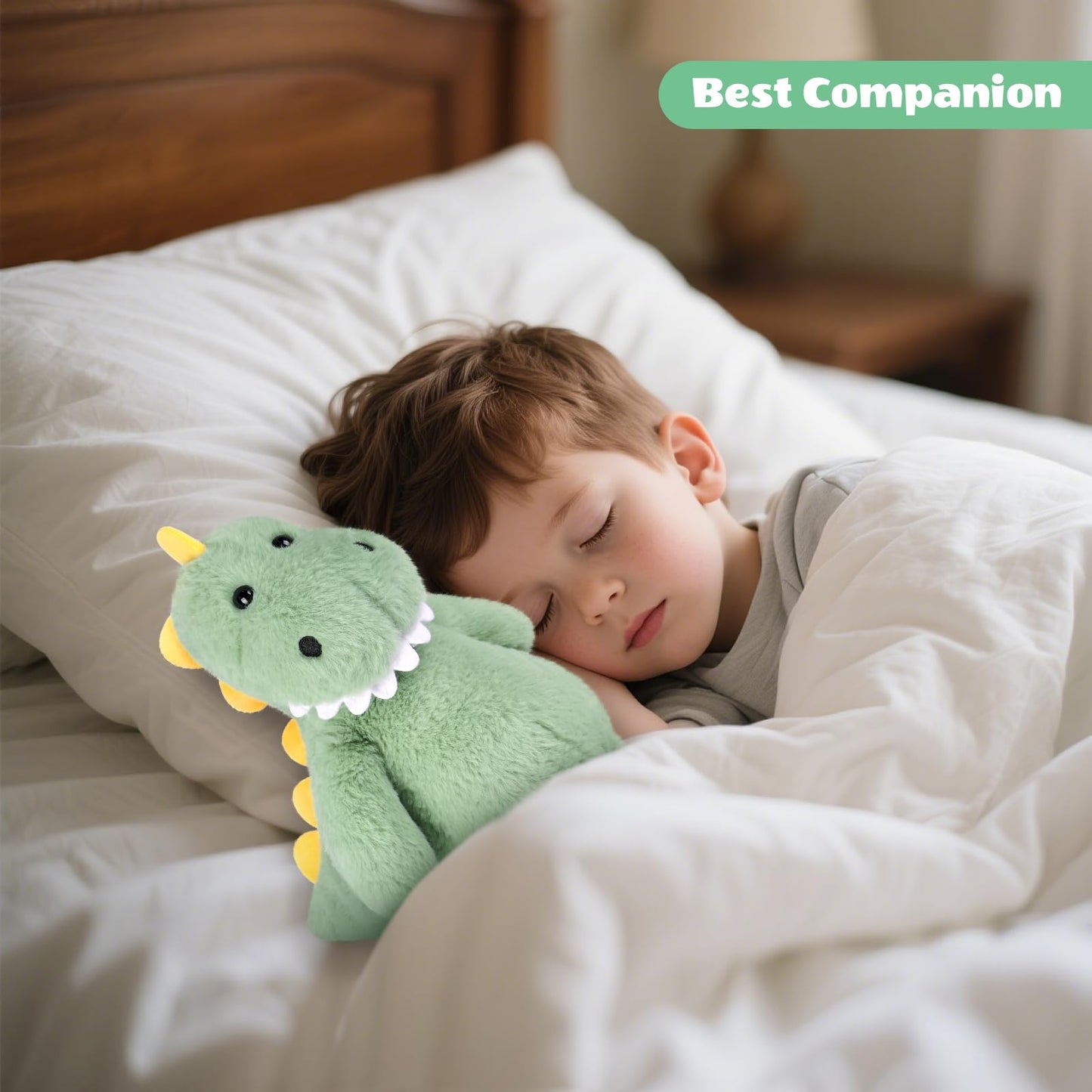 SuzziPals Heatable & Coolable T rex Plush, Microwavable Stuffed Animals Heating Pad for Period DIscomfort, Lavender Scented Dinosaur Stuffed Animal for Warm & Comfort, Plush Toys Gift for Kids