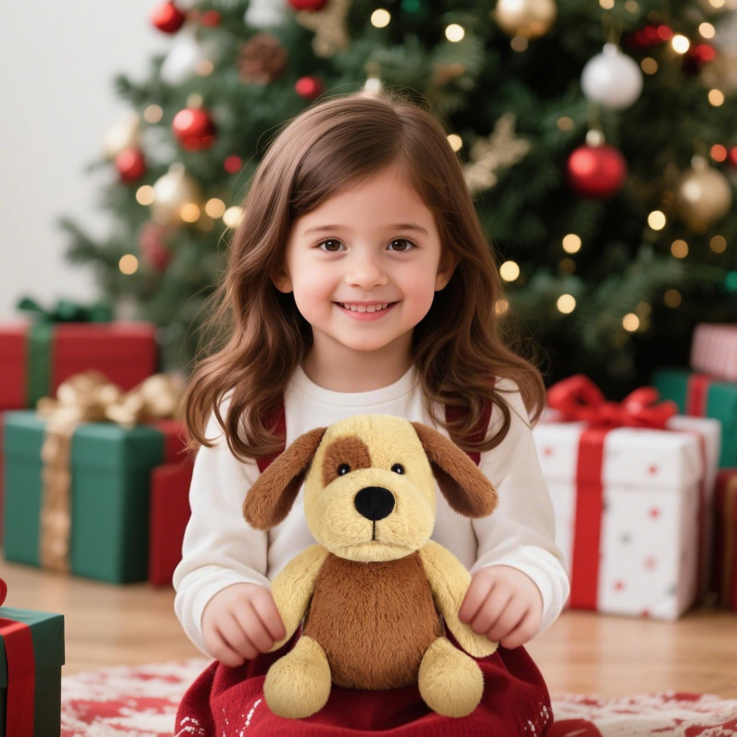 SuzziPals Heatable & Coolable Beagle Dog Stuffed Animals, Heating Pad Microwavable for Soothing & Relaxation, Lavender Scented Stuffed Beagle Plush for Stress Relief, Dog Plushie Gifts for Kids Women