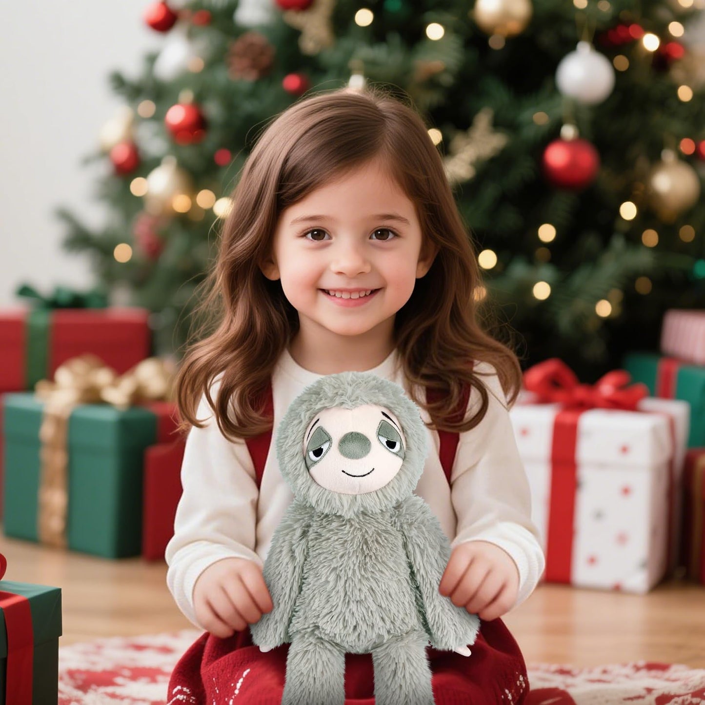 SuzziPals Heatable & Coolable Sloth Stuffed Animals, Cute Microwavable Heating Pad Plushies for Soothing & Relaxation, Sloths Plush Toys, Stuffed Sloth Gifts Decor