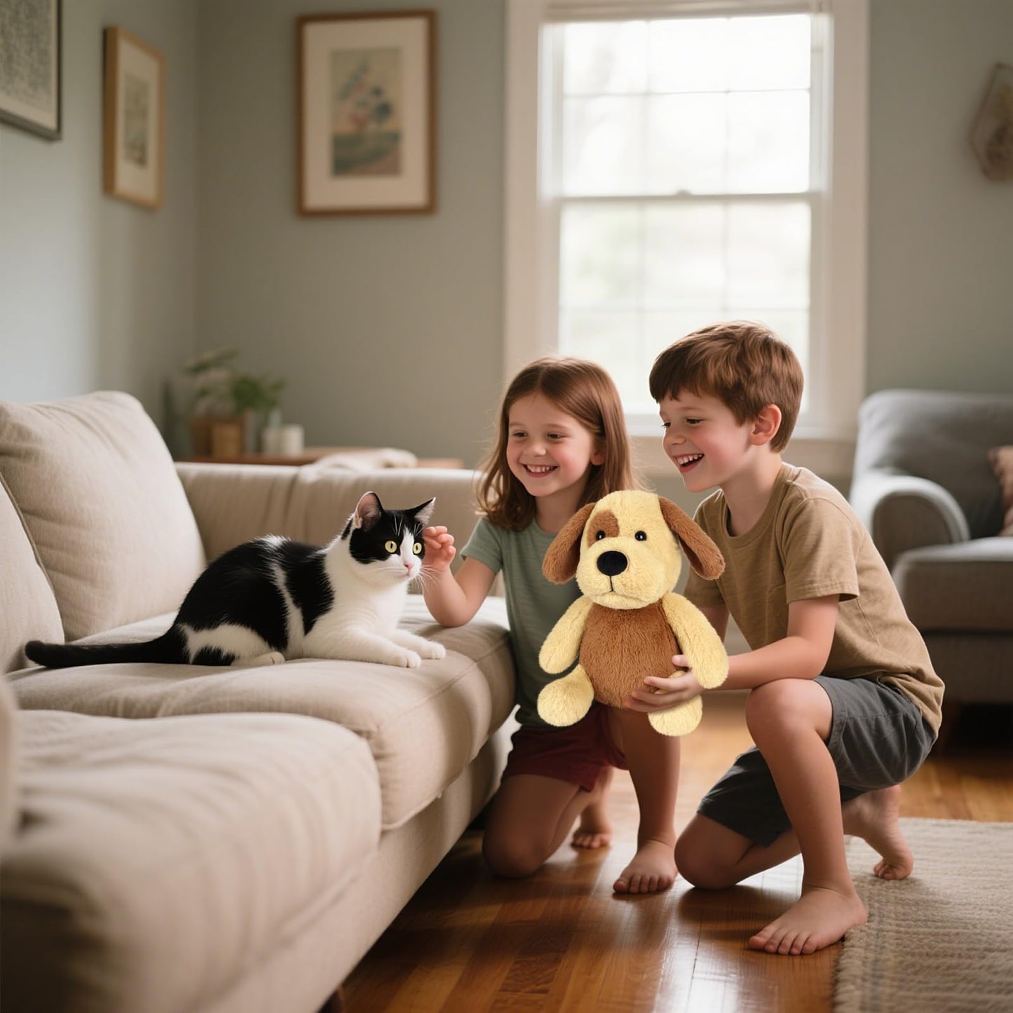 SuzziPals Heatable & Coolable Beagle Dog Stuffed Animals, Heating Pad Microwavable for Soothing & Relaxation, Lavender Scented Stuffed Beagle Plush for Stress Relief, Dog Plushie Gifts for Kids Women