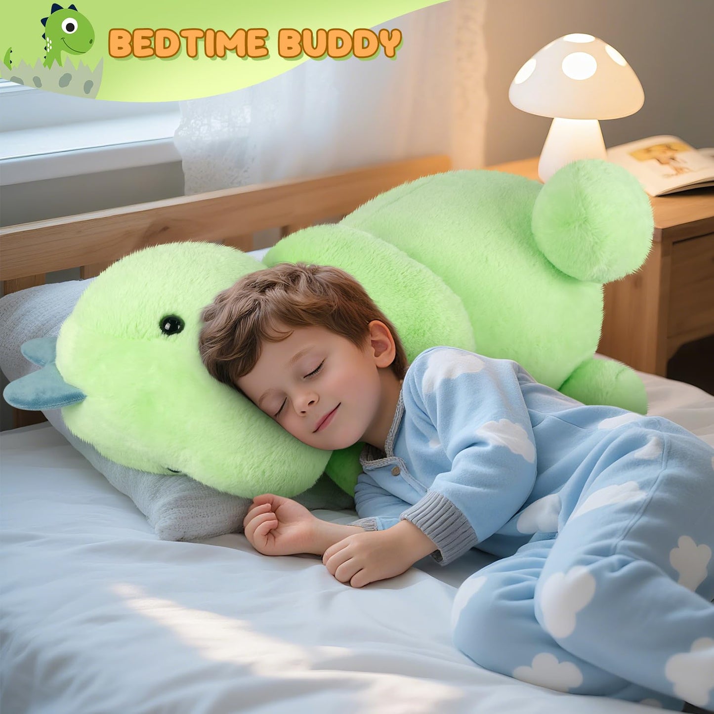 SuzziPals Giant T rex Plush Toys 30", Jumbo Soft Dinosaur Stuffed Animals, Giant Stuffed Animal Dinosaur Toys for Stress Relief & Sleep Aid, Huge Cuddly T rex Plushies Gift for Kids Adults