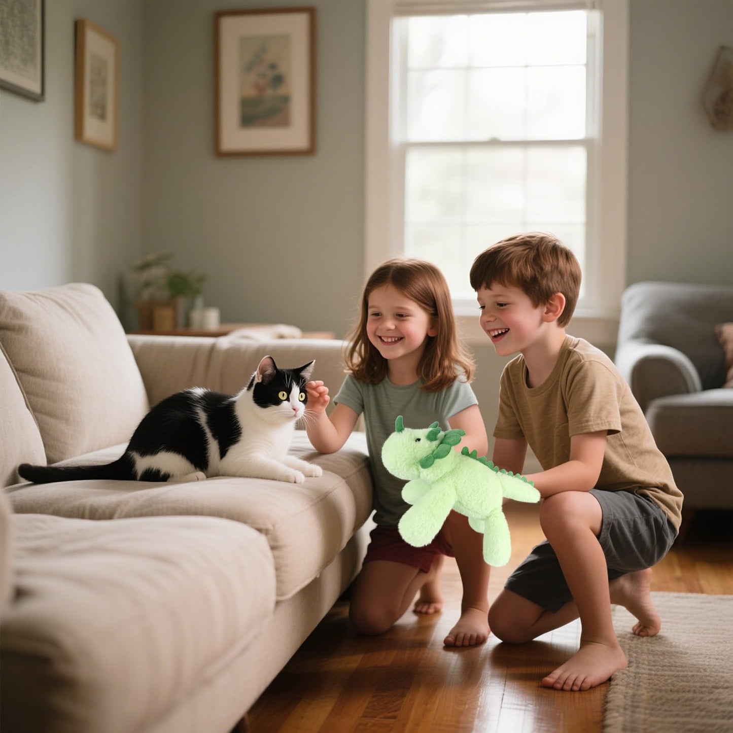 SuzziPals Heatable & Coolable Triceratops Plush, Microwavable Stuffed Animals Heating Pad for Period DIscomfort, Lavender Scented Dinosaur Stuffed Animal for Warm & Comfort, Plush Toys Gift for Kids